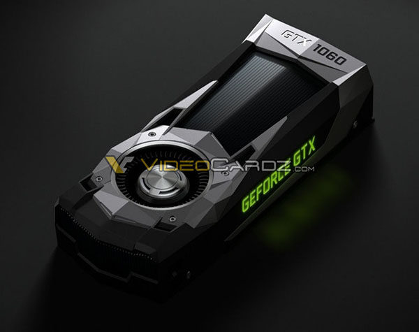 Опубликованы официальные изображения 3D-карты Nvidia GeForce GTX 1060
