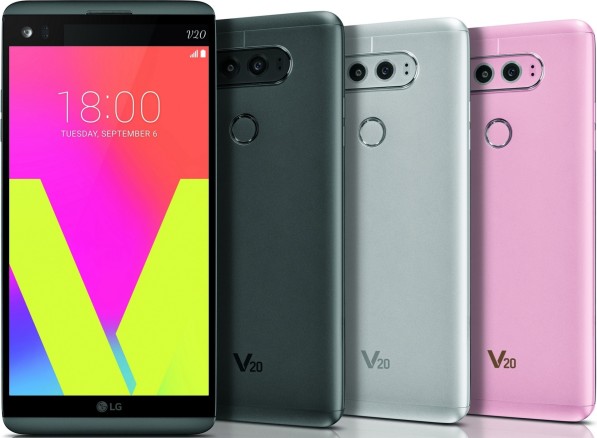 LG V20 - всего по два и Android 7.0