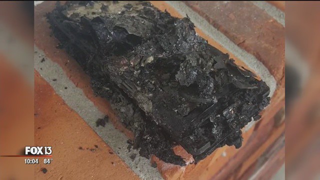 Еще один случай возгорания Samsung Galaxy Note7 привел к уничтожению автомобиля Grand Cherokee