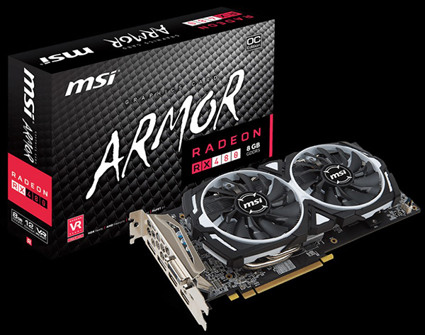 MSI Radeon RX 480 Armor 8G OC