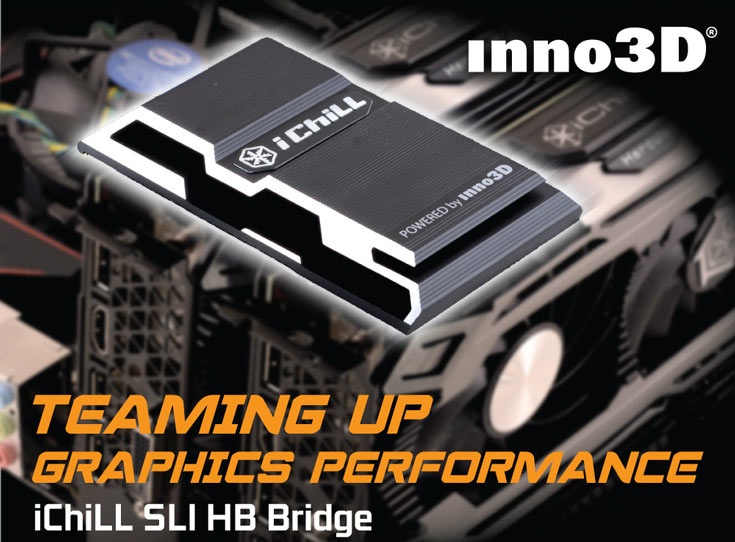 Мостик Inno3D iChill SLI HB Bridge позволяет связать две 3D-карты Nvidia GeForce GTX 1070, 1080 или Titan X