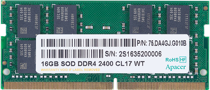 Модули рассчитаны на напряжение питания 1,2 В