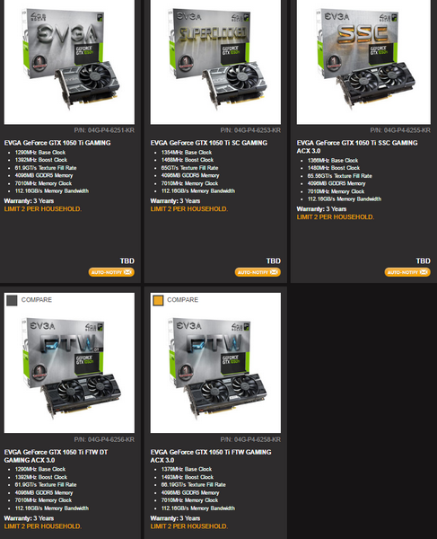 Видеокарты GeForce GTX 1050 и GTX 1050 Ti в исполнении EVGA могут быть очень длинными для этого сегмента