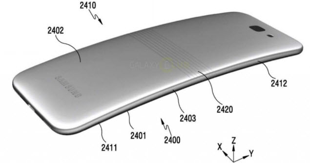 Опубликованы изображения смартфона Samsung Galaxy X со сгибающимся экраном