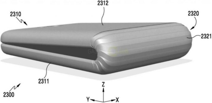Samsung запатентовала гнущуюся раскладушку