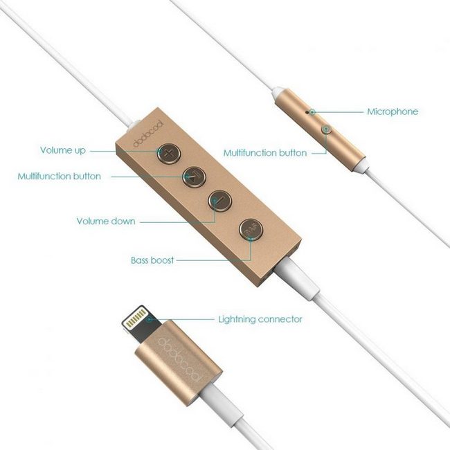 Наушники Dodocool DA55 с разъемом Lightning оценены в $70