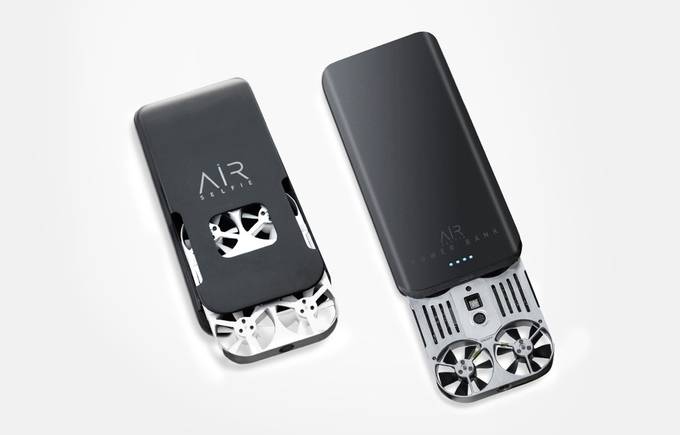 Карманный дрон AirSelfie может подниматься на высоту до 20 м, делая селфи владельца