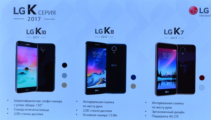 LG K-series 2017 года