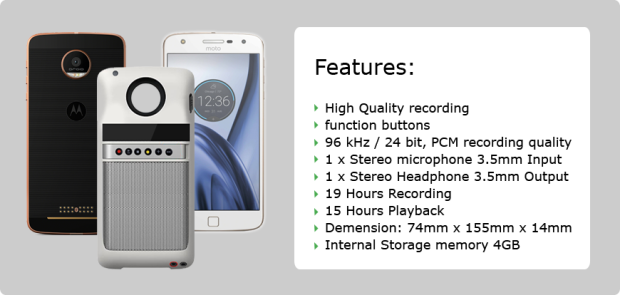 В список победителей конкурса модулей для Moto Z вошли очень оригинальные устройства