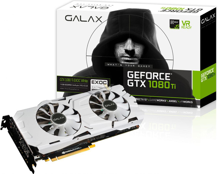 Различие между Galax GTX 1080 Ti EXOC White и KFA2 GTX 1080 Ti EXOC White заключается только в оформлении упаковки