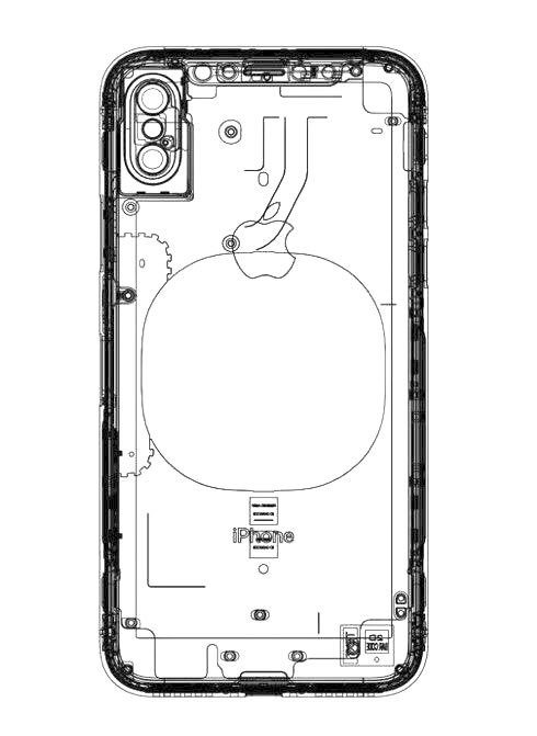 Эскиз внутренней начинки iPhone 8 демонстрирует расположение SoC A11, двух аккумуляторов и прочих компонентов