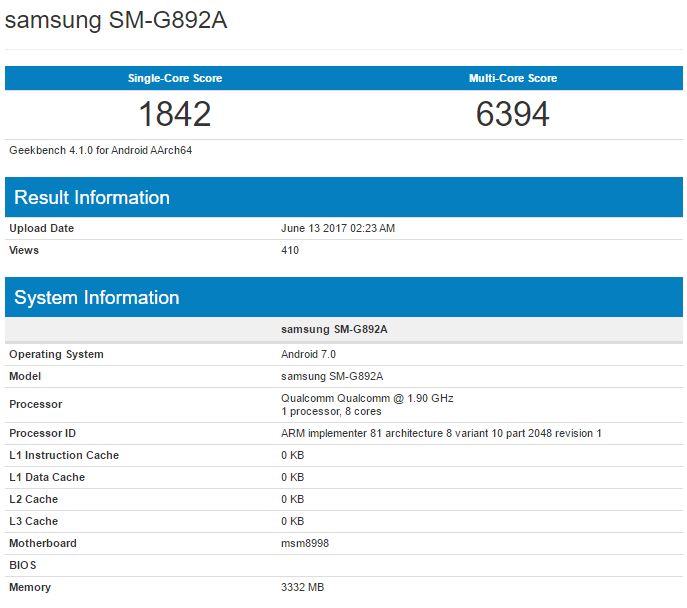 Модель Samsung Galaxy S8 Active появилась на Geekbench