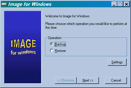 Резервное копирование: Image for Windows v.1.64a