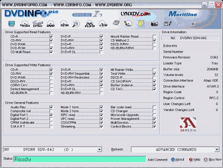 Диагностика: DVDInfoPro v.4.6.1.4