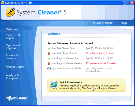 Чистильщики: System Cleaner v.5.51e