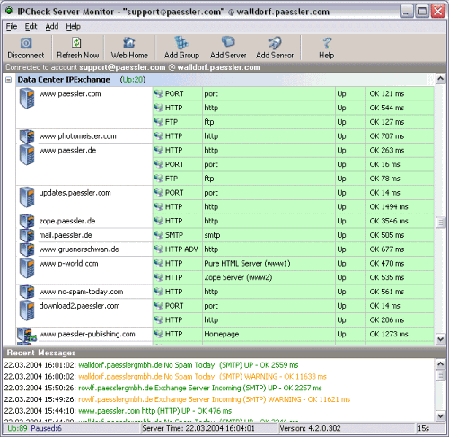 Мониторинг серверов: IPCheck Server Monitor v.5.3.1.586/587