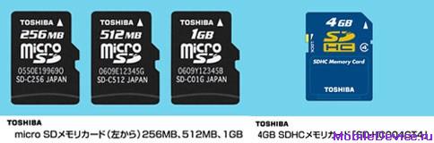 Toshiba microSD, SD карта памяти SDHC