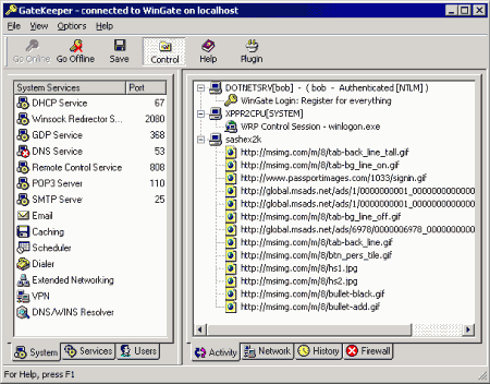 Интернет и сети: WinGate v.6.1.4.1099