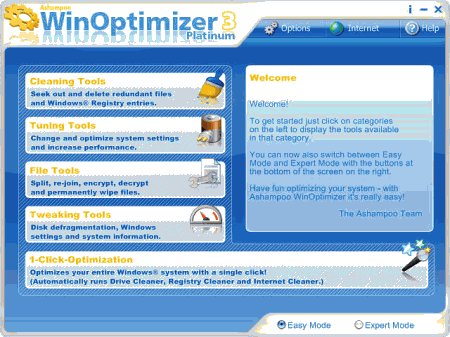 Настройщики: Ashampoo WinOptimizer Platinum Suite 3 v.3.20