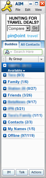 Общение в сети: AOL Instant Messenger Triton v.1.2.82.1 Beta