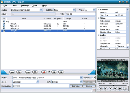 Мультимедиа: ImTOO DVD Ripper v.4.0.53.804