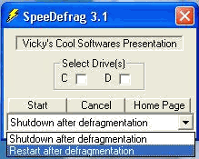 Дефрагментаторы: SpeeDefrag v.3.2