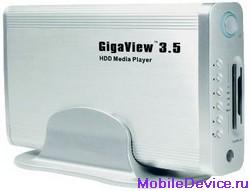 GigaView HDD AV мультимедиаплеер VCD, VOB DVD, MPEG1/2/4, DiVX