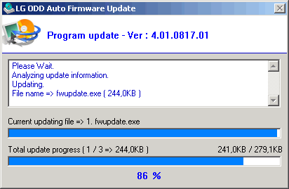 Утилиты: LG ODD Auto Firmware Update v.2.0