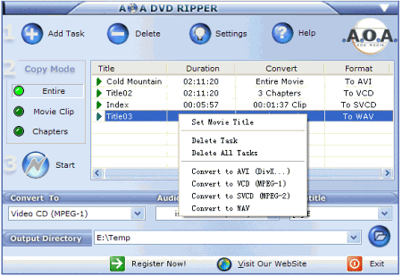 Мультимедиа: AoA DVD Ripper v.4.0.2