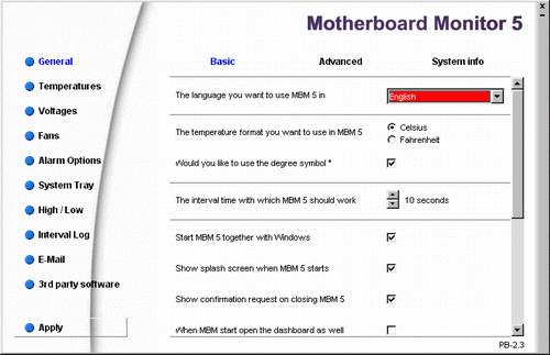 Диагностика: Motherboard Monitor v.5.3.7.0 Patch 2