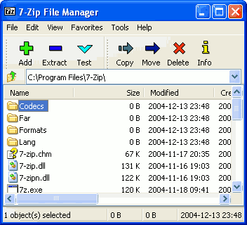 Архиваторы: 7-Zip v.4.43 Beta