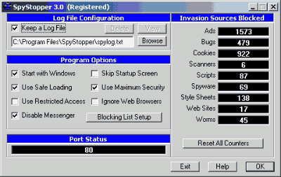 Безопасность: SpyStopper v.4.80