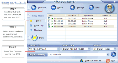 Мультимедиа: AoA DVD Ripper v.5.0.0