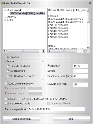 RightMark 3DSound обновлен до версии 2.3