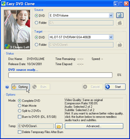 CD/DVD: Easy DVD Clone v.3.0.14
