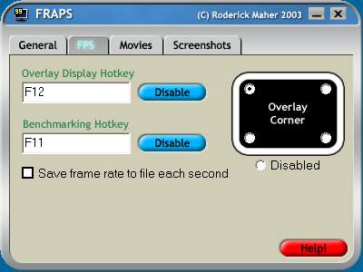 Тестовые приложения: Fraps v.2.8.1