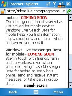 Microsoft Windows Live Messenger программа  Symbian