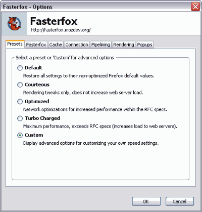 Настройщики: Fasterfox v.2.0.0