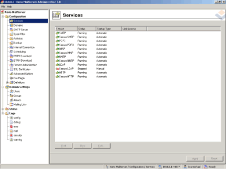Интернет и сети: Kerio MailServer v.6.2.3