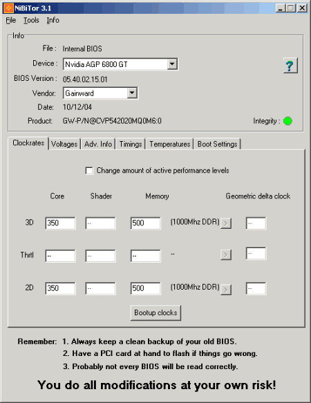 Настройщики: NiBiTor v.3.1