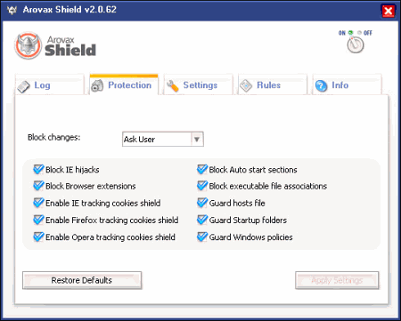 Безопасность: Arovax Shield v.2.0.62