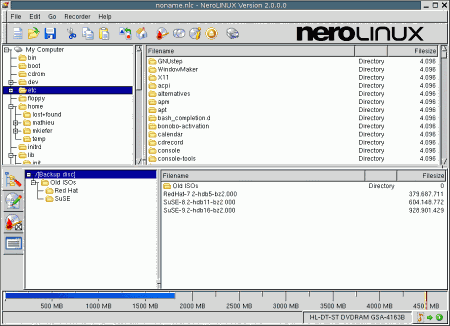 Запись: NeroLINUX v.2.1.0.3