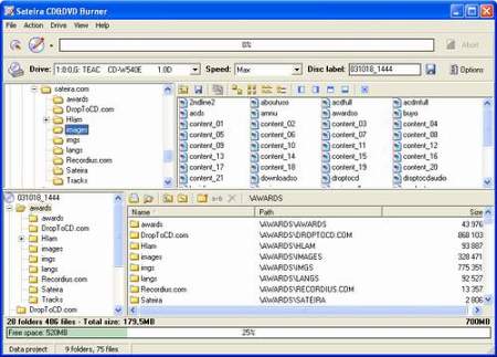 Запись: Sateira CD&DVD Burner v.2.6