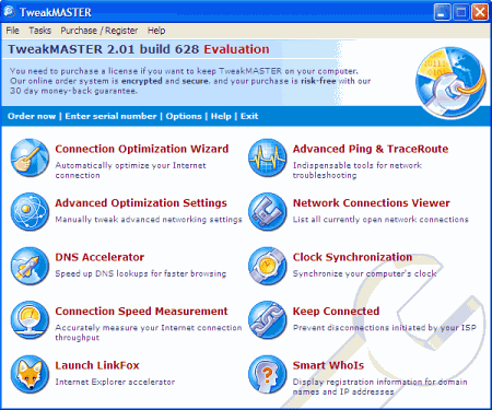 Интернет и сети: TweakMASTER v.2.50 Build 2822