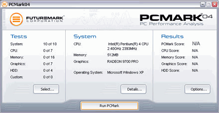 Тестовые приложения: PCMark 2005 Build 120