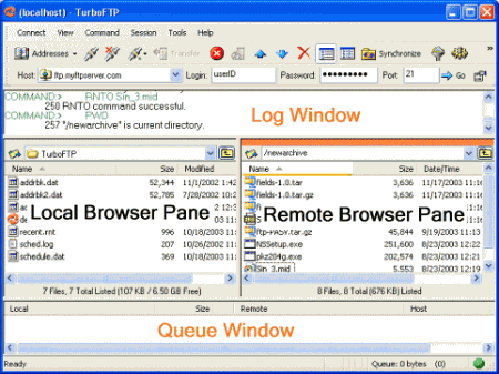 FTP-клиенты: TurboFTP v.5.00 Build 556