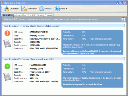 Диагностика: Hard Drive Inspector v.2.0