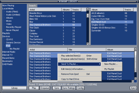 Мультимедиа: mliPod (Winamp iPod Plugin) v.2.02