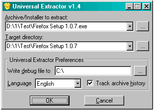 Архиваторы: Universal Extractor v.1.5