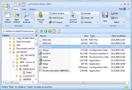 Архиваторы: PowerArchiver 2007 v.10.0